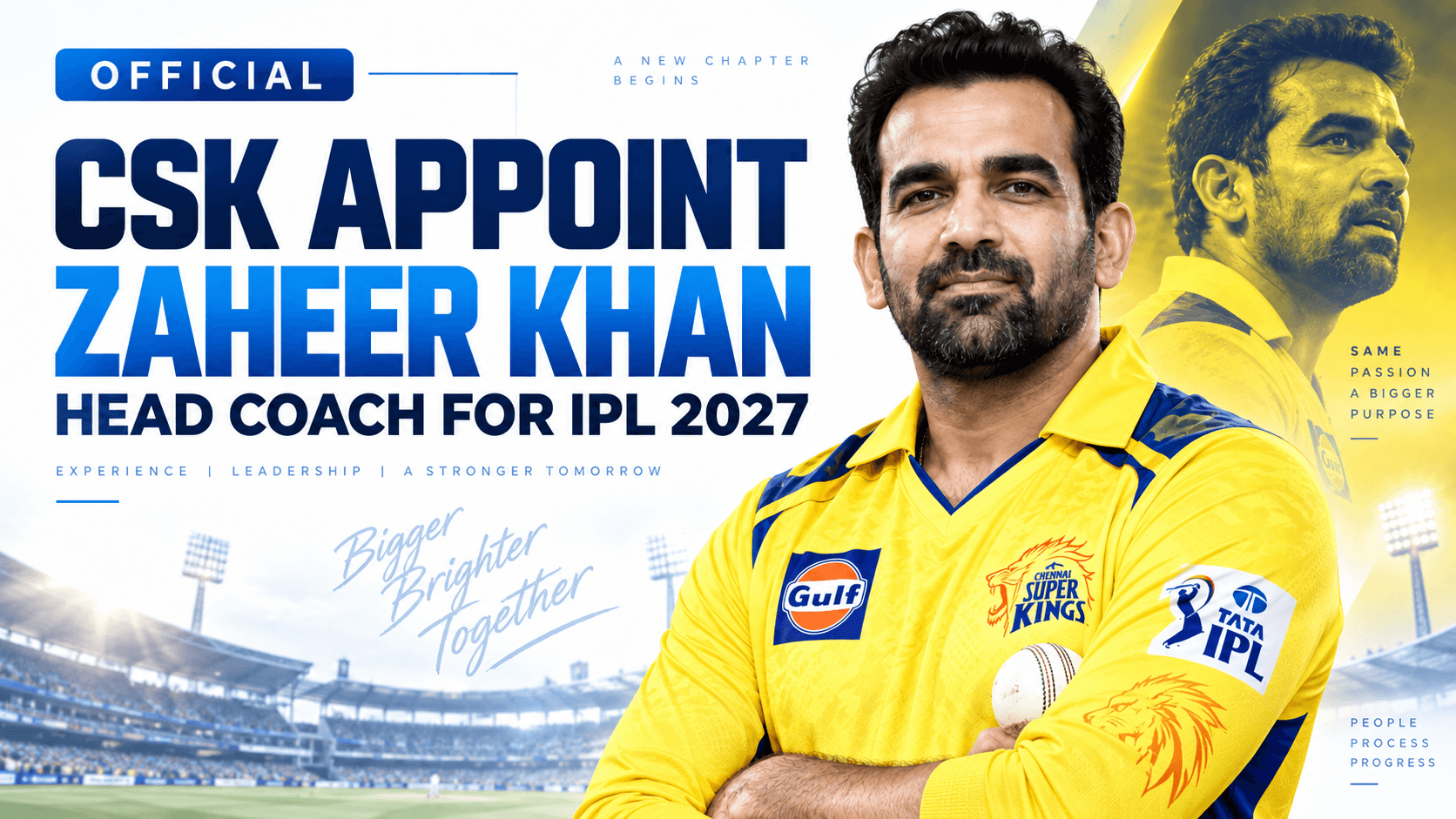 CSK Appoint Zaheer Khan as Head Coach for IPL 2027 After Stephen Fleming Era Ends