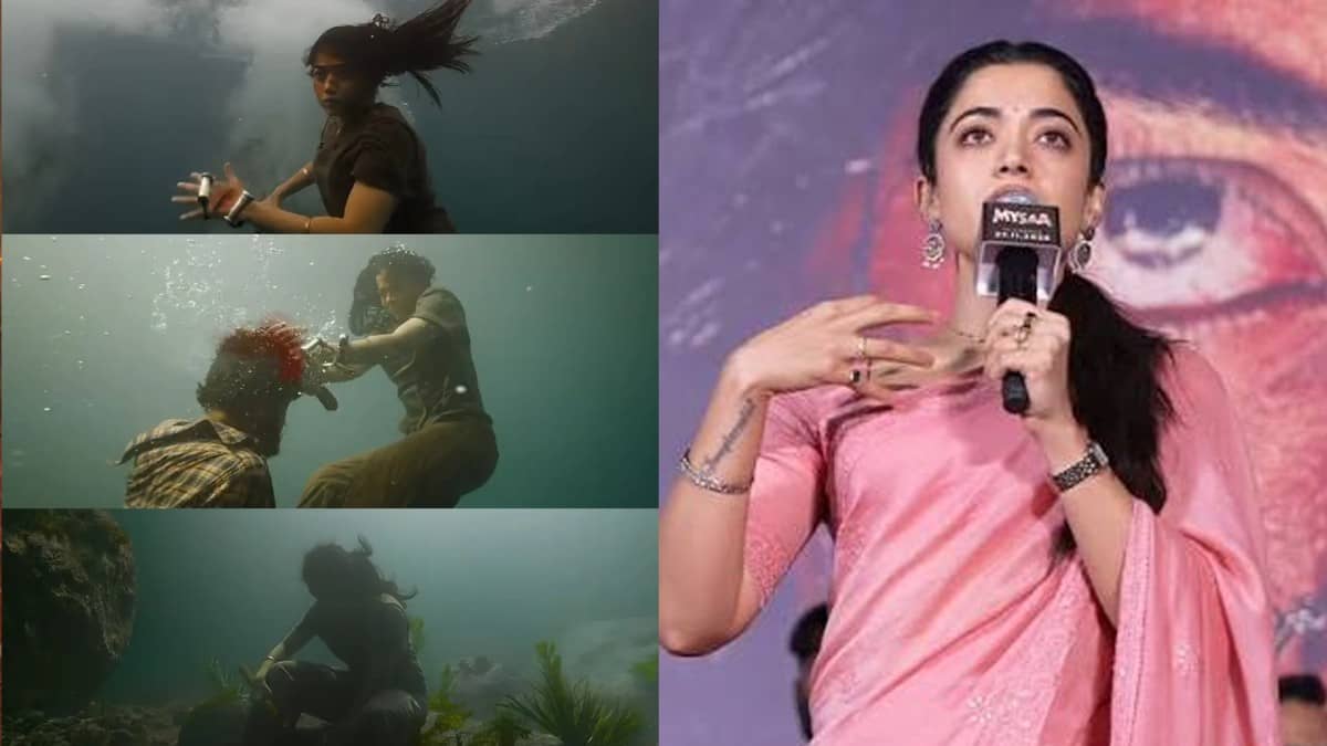 Rashmika Mandanna in her Gond woman action avatar from MYSAA