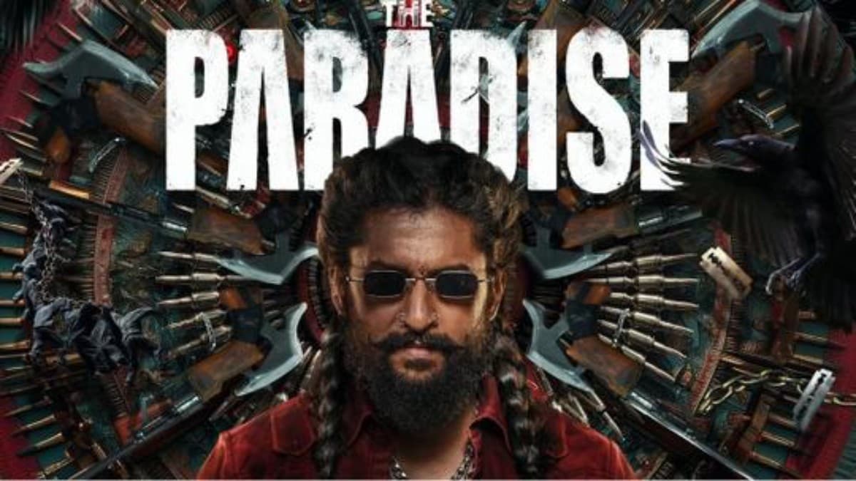 Natural Star Nani in a rugged avatar from the movie The Paradise directed by Srikanth Odela.