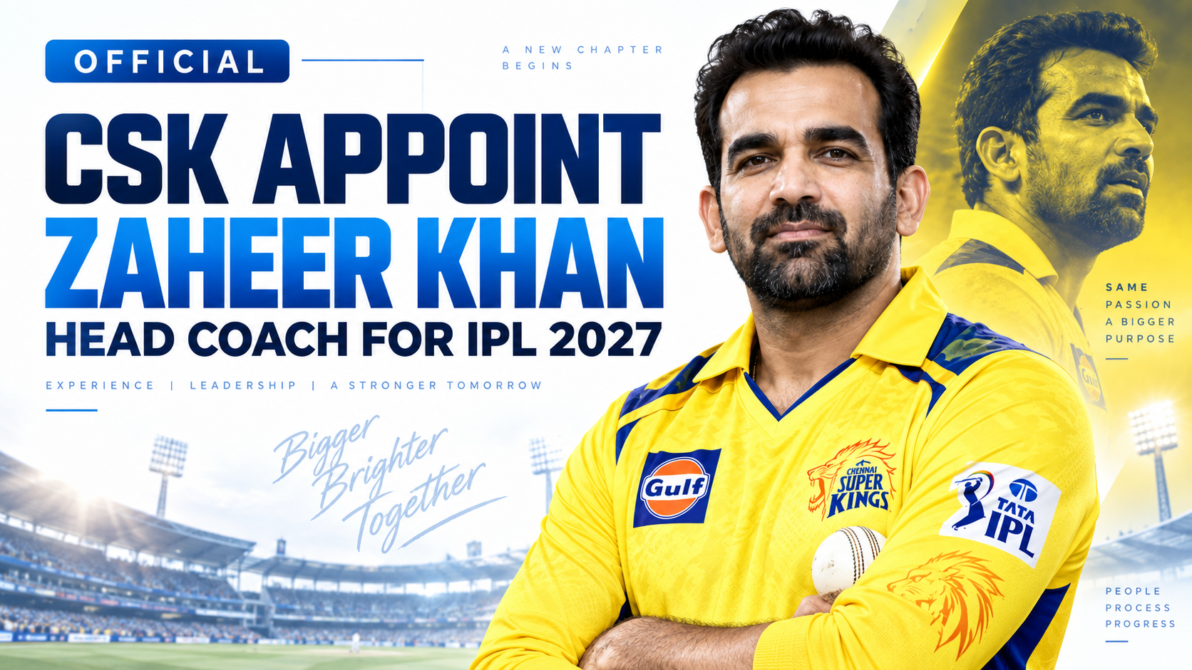CSK Appoint Zaheer Khan as Head Coach for IPL 2027 After Stephen Fleming Era Ends